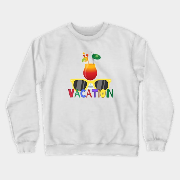 Summer Vacation Crewneck Sweatshirt by Pixie